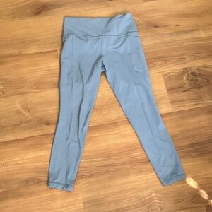 Athleta Gray Salutation Stash 7/8 Tights